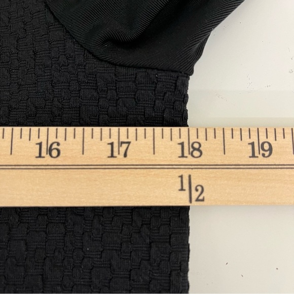 Chicos Black Round Neck 3/4 Sleeve Blouse - Picture 12 of 12